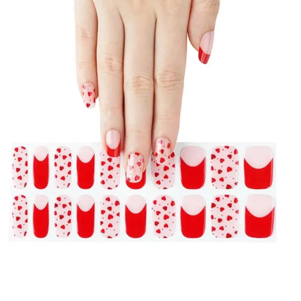 Amour Rouge – Semi-Cured Gel Nail Strips