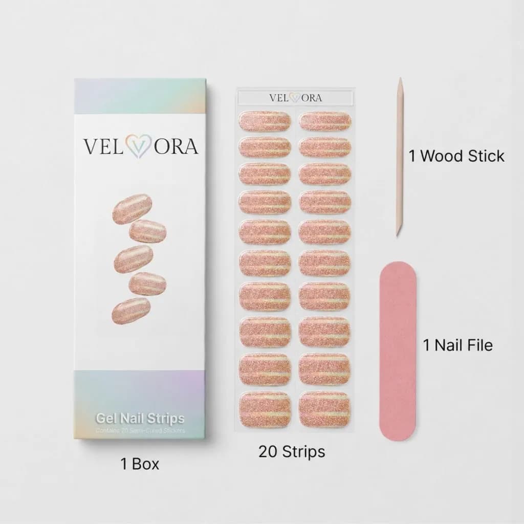 Aurora Dreams – Semi-Cured Gel Nail Strips