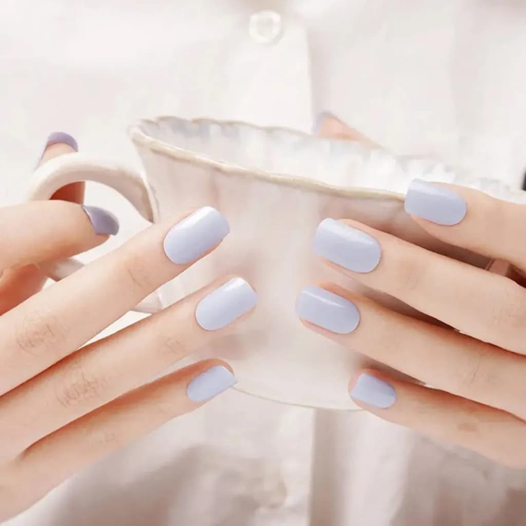 blue gel nail wraps