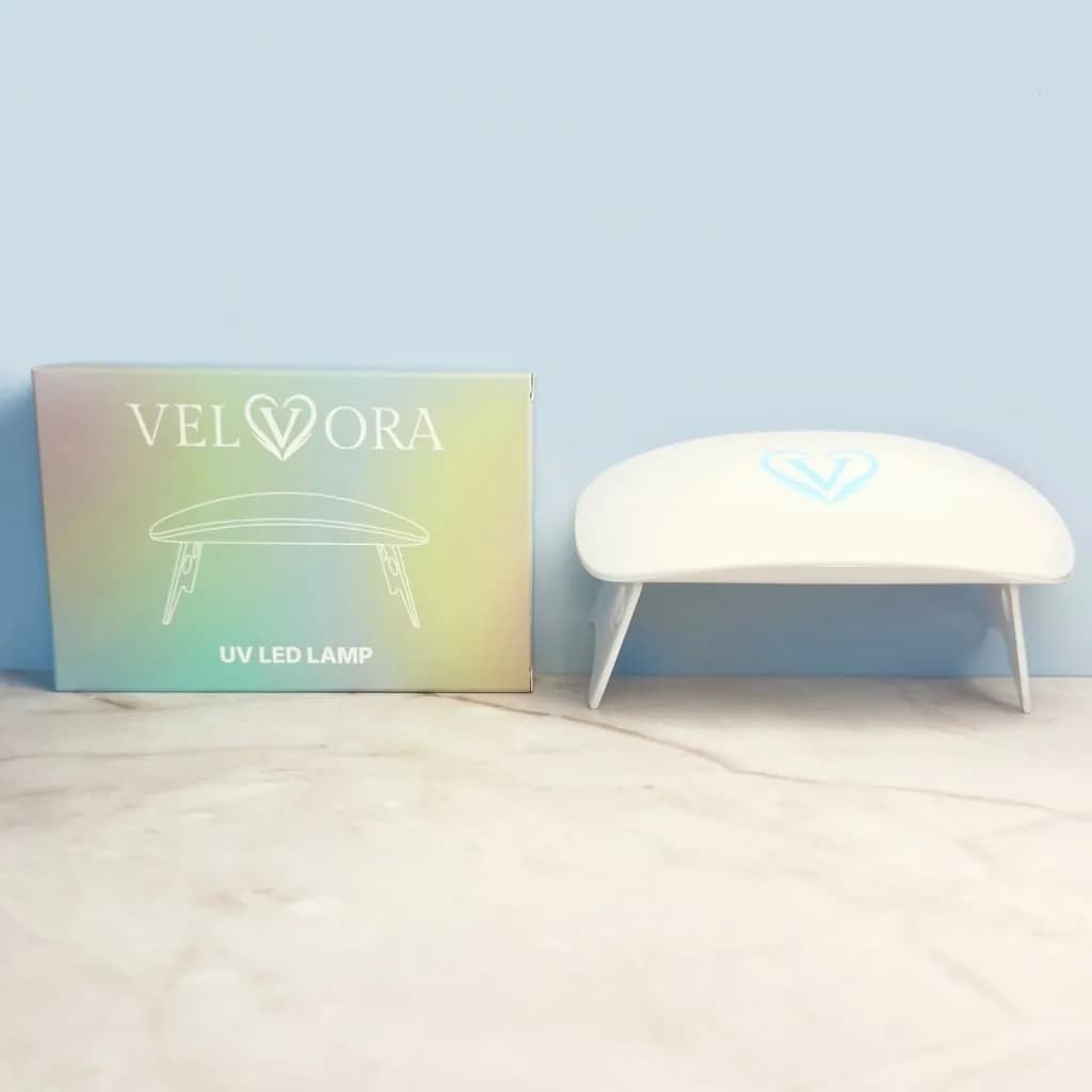 Velvora blue UV LED nail lamp, detail view