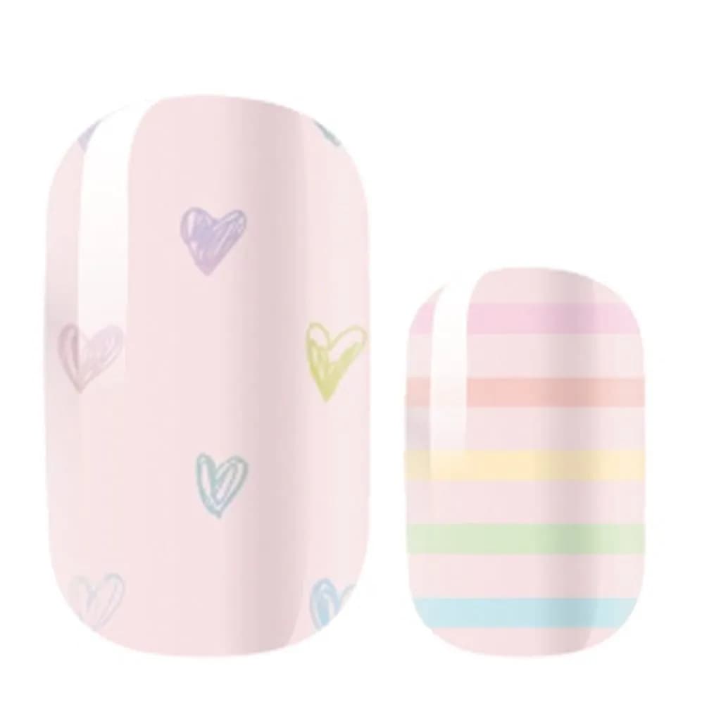 Candy Hearts Nail Polish Strips