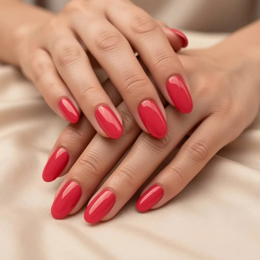 Classic Red Nail Polish Strips