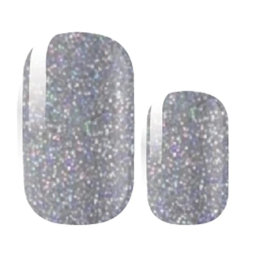 Cosmic Silver Nail Polish Strips