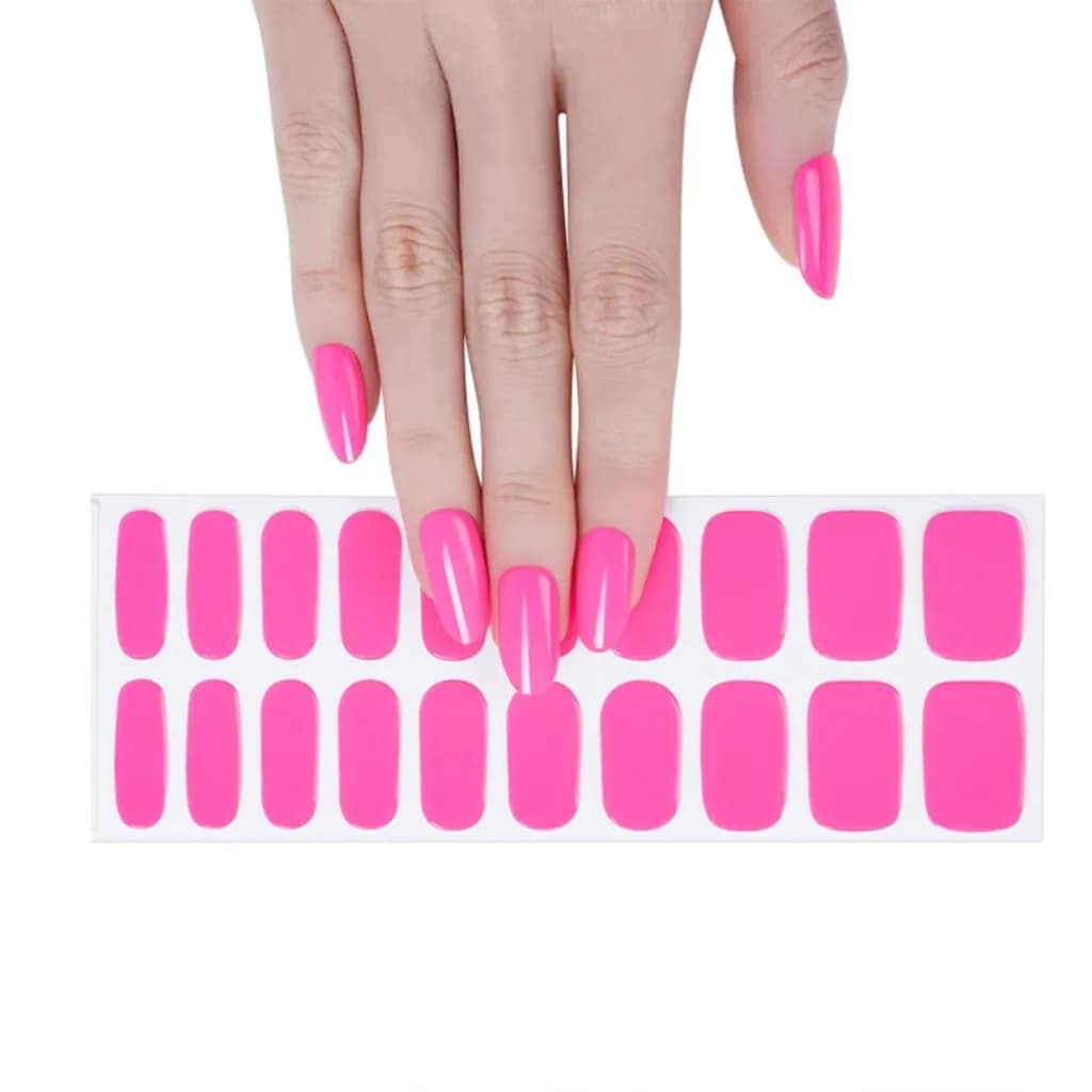 Electric Pink – Semi-Cured Gel Nail Strips
