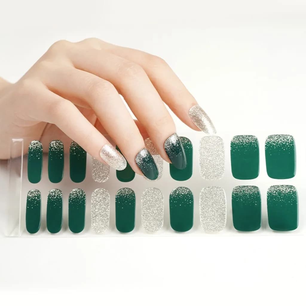 Enchanted Forest Gel Nail Strips Velvora