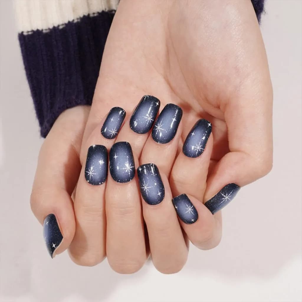Frosted Aura Semi-Cured Gel Nail Strips