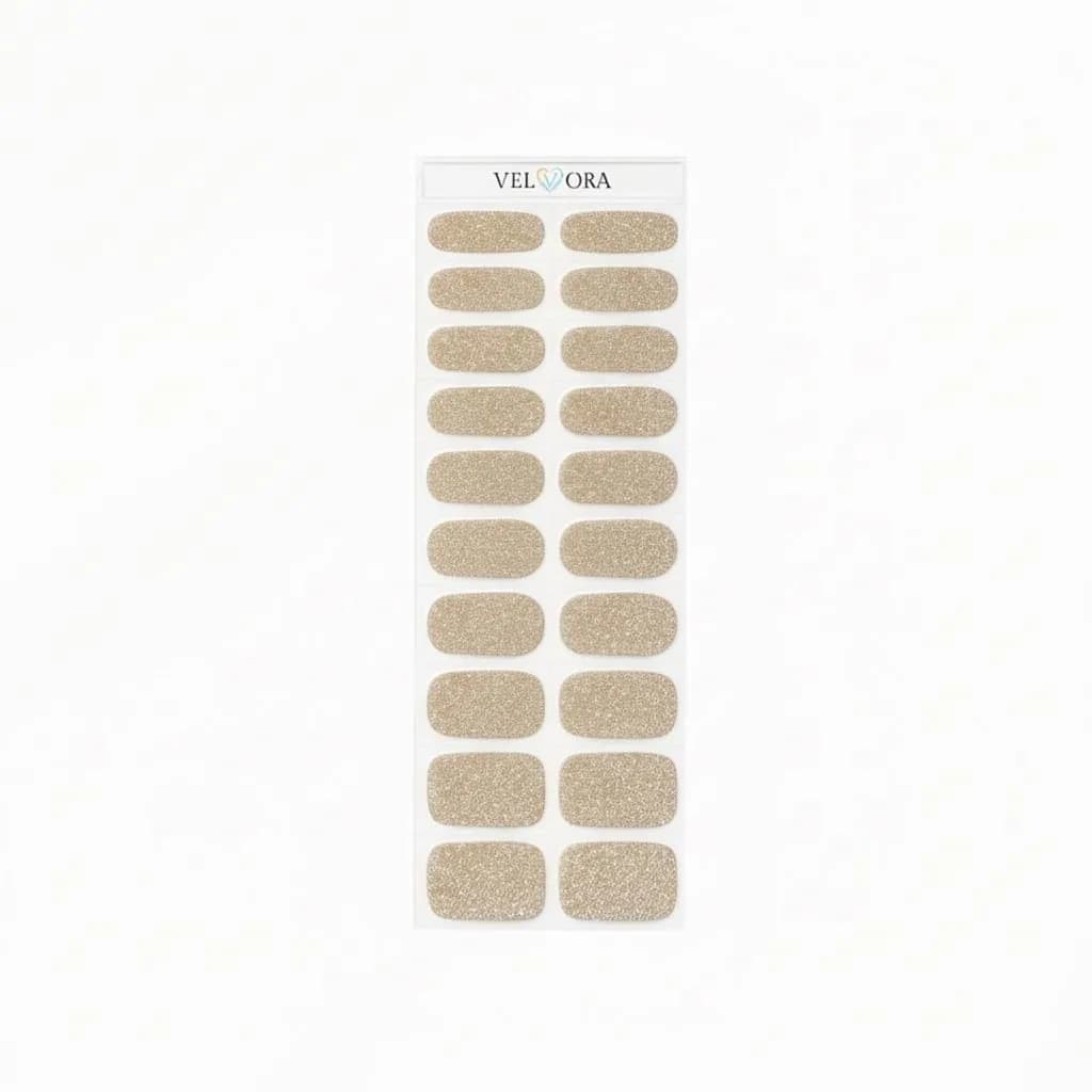 Gold Rush Gel Nail Strips Velvora