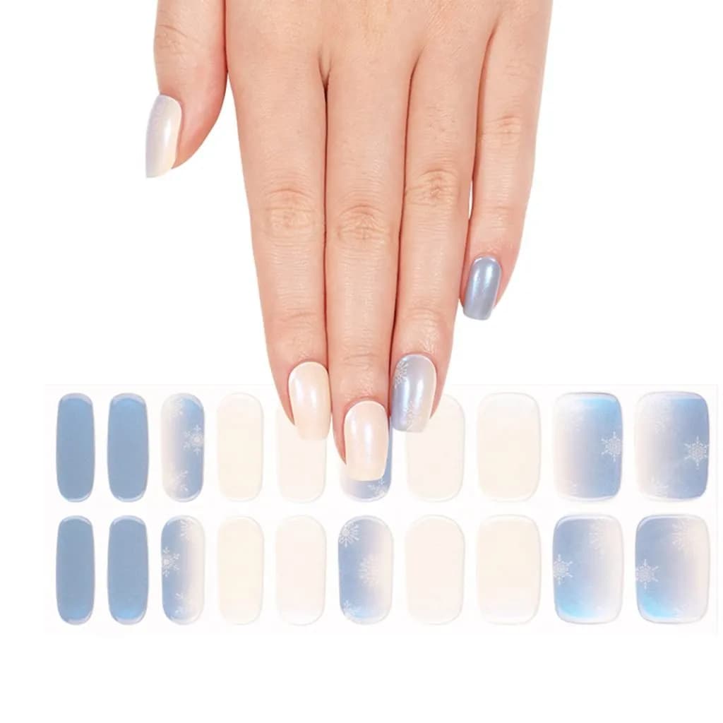 Icy Sparkle Semi-Cured Gel Nail Strips