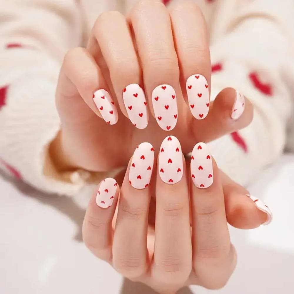 Love Hearts – Semi-Cured Gel Nail Strips