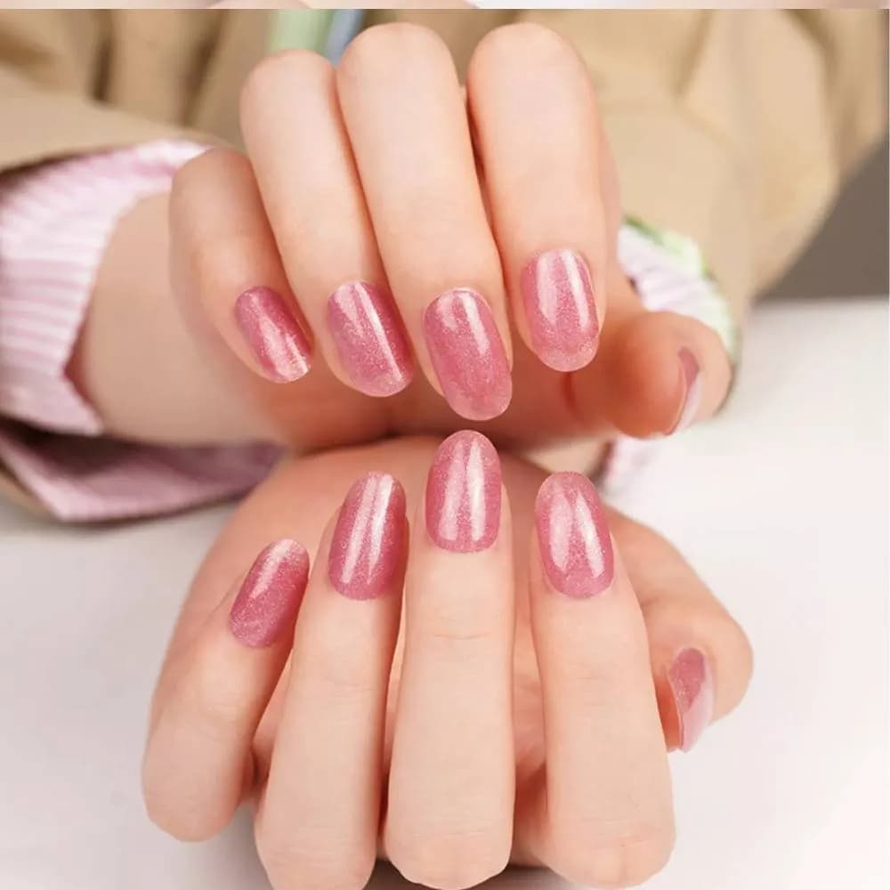 Marble Blush – Semi-Cured Gel Nail Strips