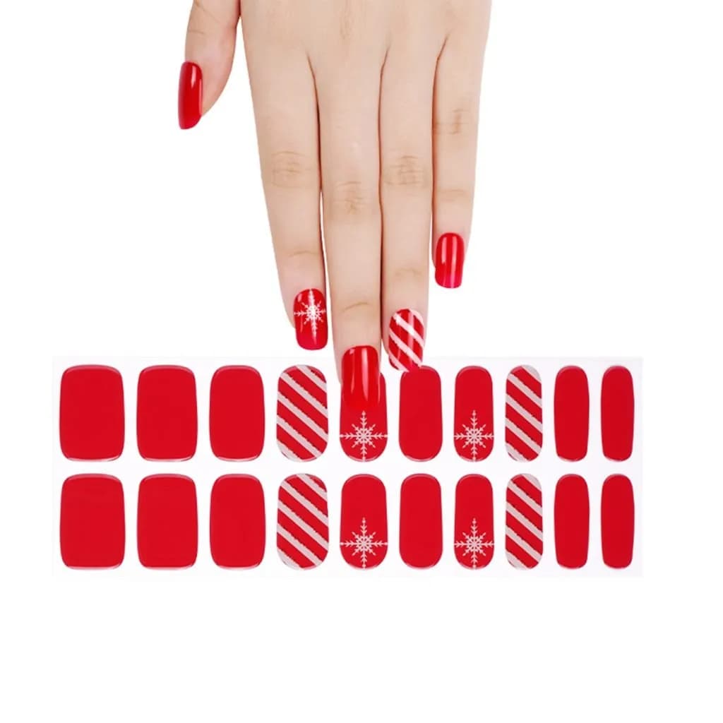 Merry & Bright - Semi-Cured Gel Nail Wraps Christmas