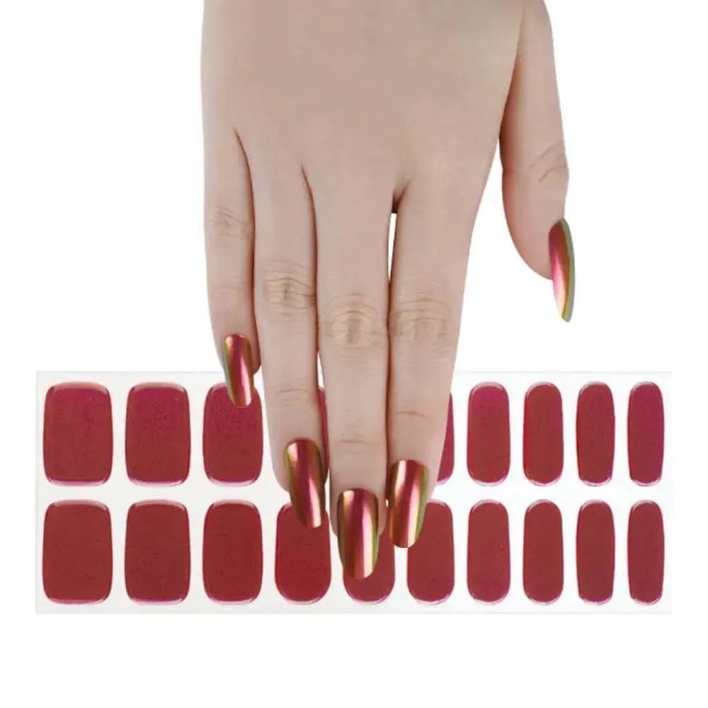 Molten Red – Semi-Cured Gel Nail Strips
