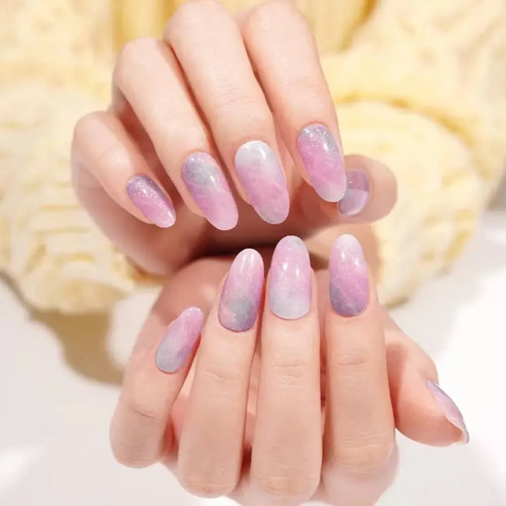 Pastel Quartz – Semi-Cured Gel Nail Strips
