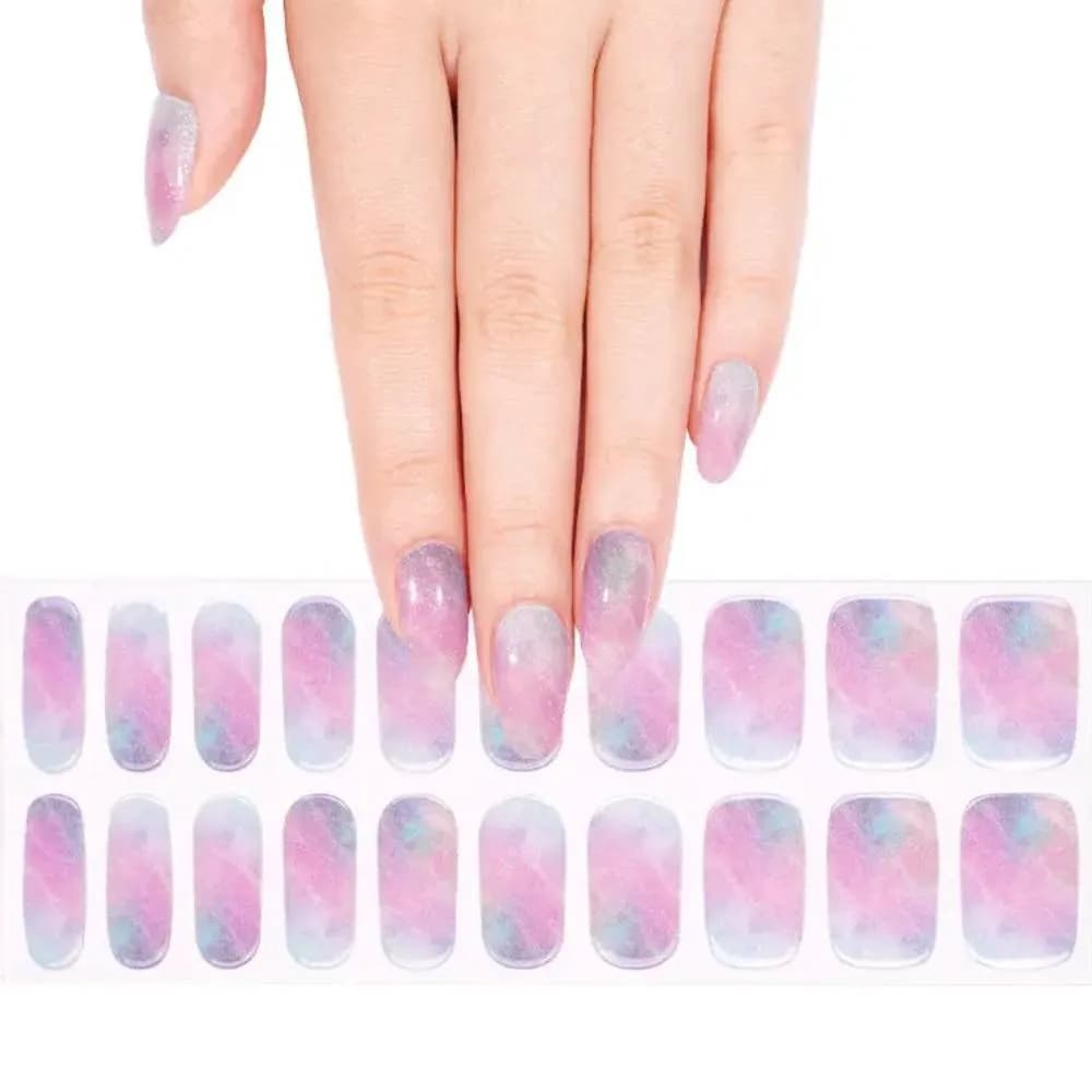 Pastel Quartz – Semi-Cured Gel Nail Strips