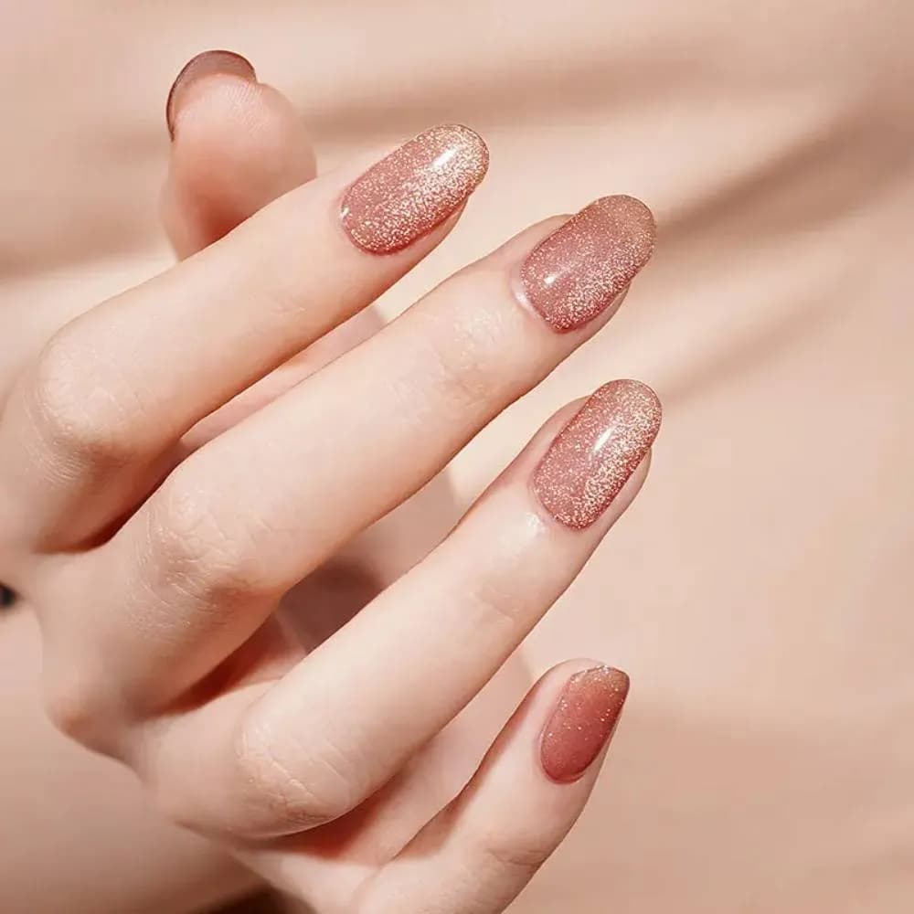 Peachy Ombre – Semi-Cured Gel Nail Strips
