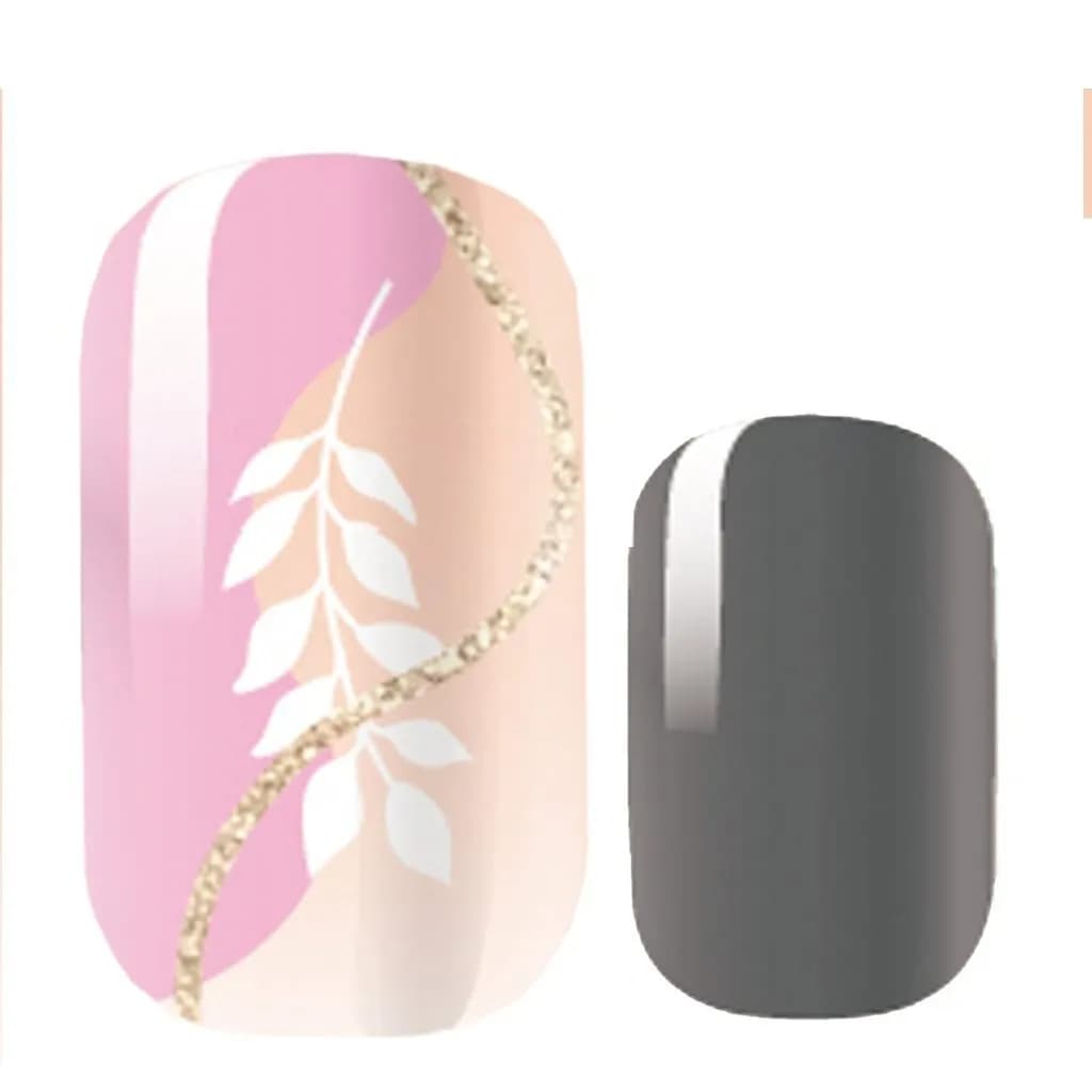 Pink Abstract Nail Polish Strips