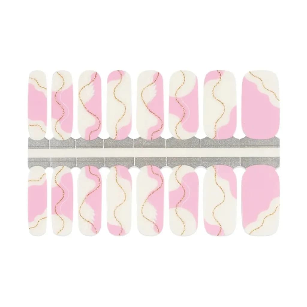 Pink Abstract Nail Polish Strips