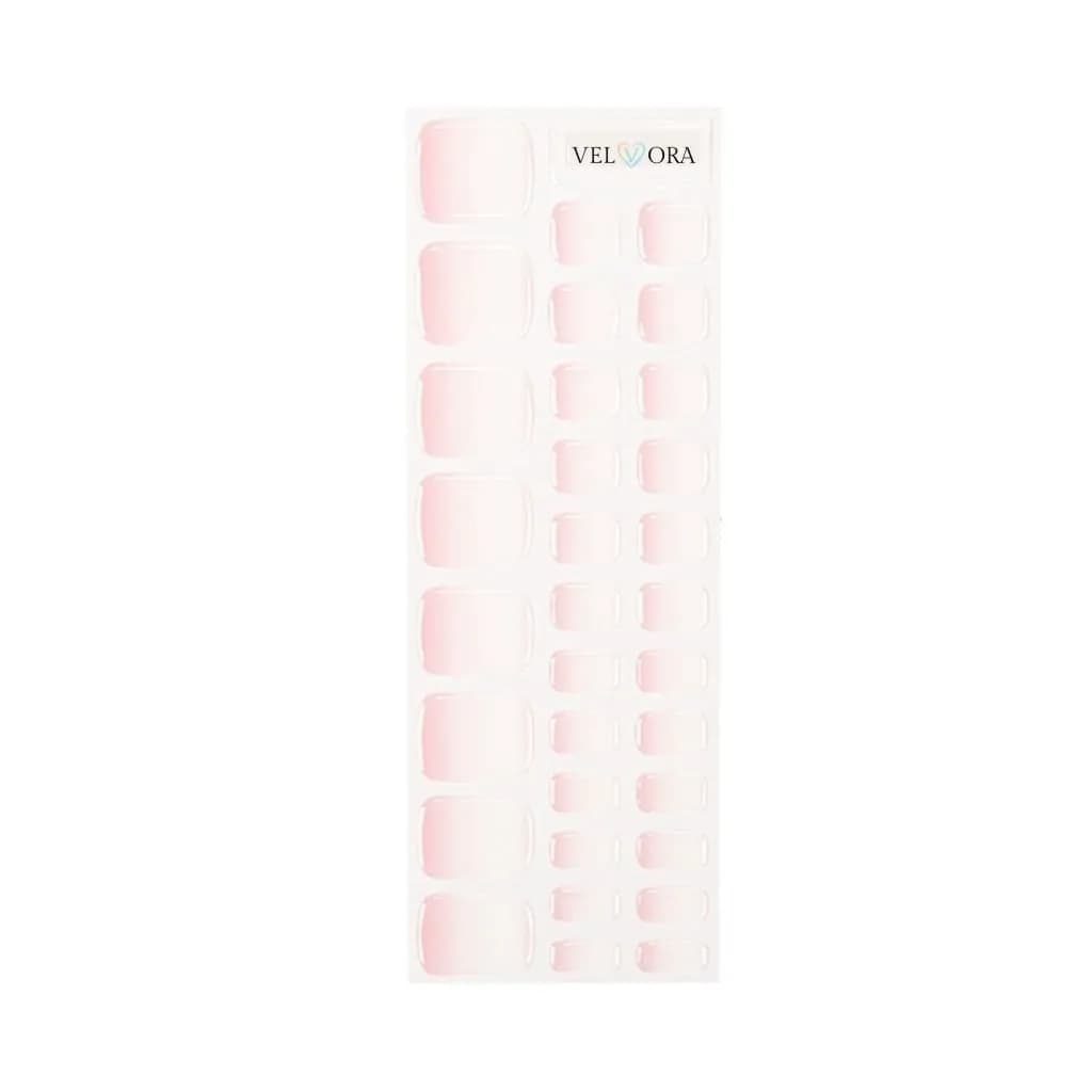 Pink Ombre Semi-Cured Pedicure Gel Nail Strips
