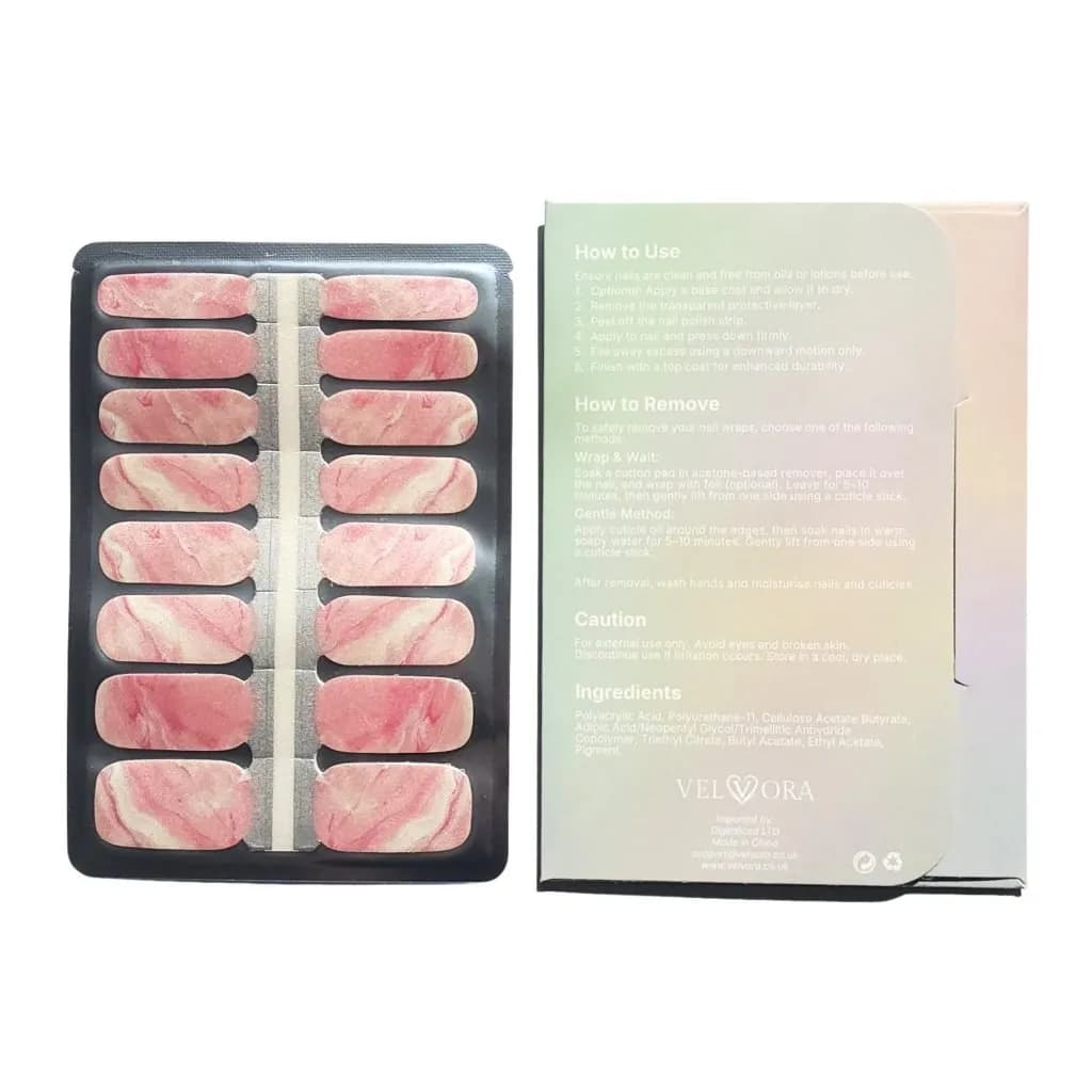 Pink Quartz Nail Polish Strips