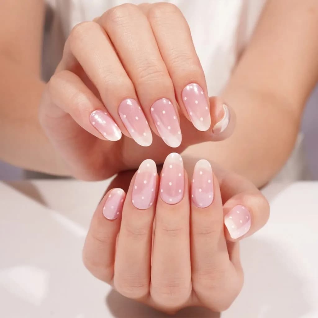 Polka Ombre Semi-Cured Gel Nail Strips