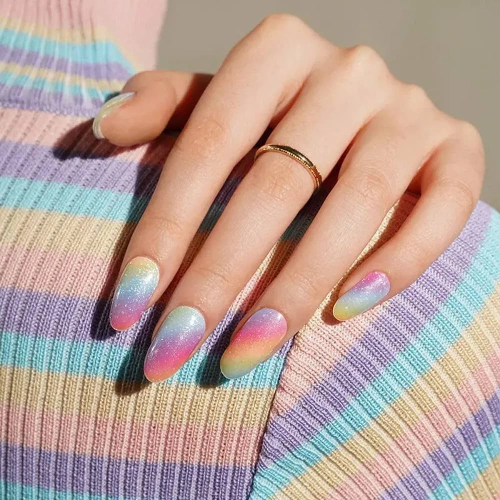 Rainbow Skies – Semi-Cured Gel Nail Strips