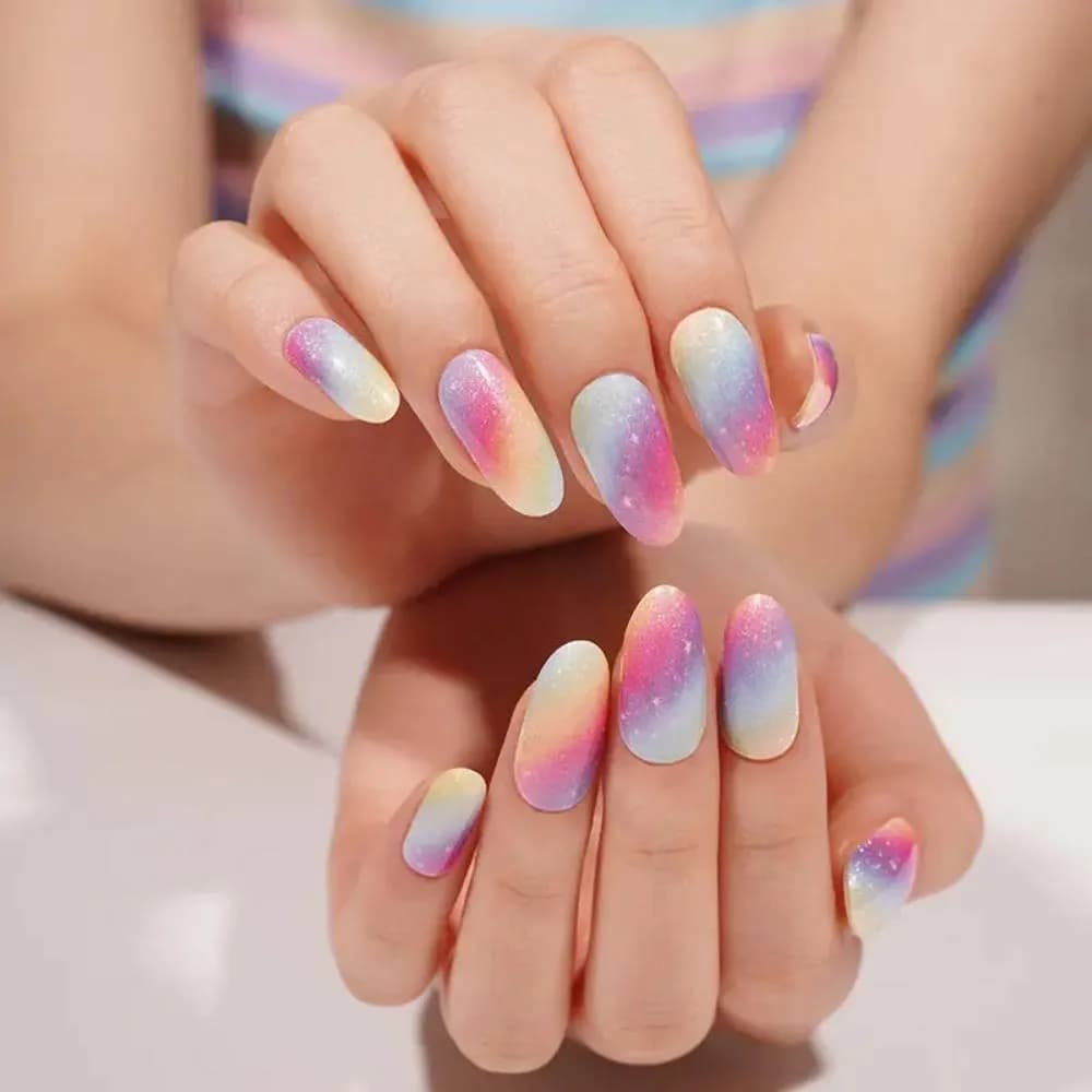 Rainbow Skies – Semi-Cured Gel Nail Strips