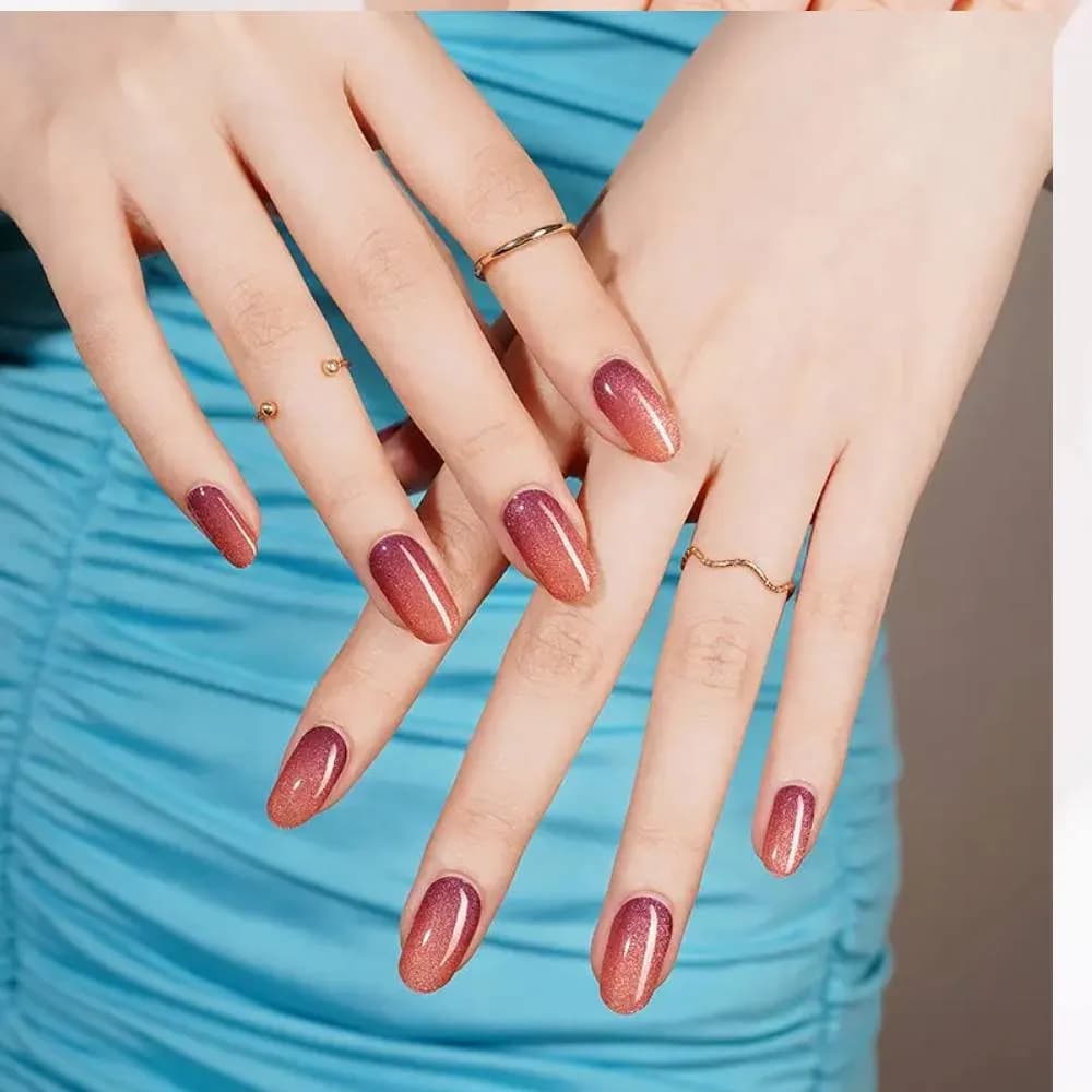Rose Ombre – Semi-Cured Gel Nail Strips