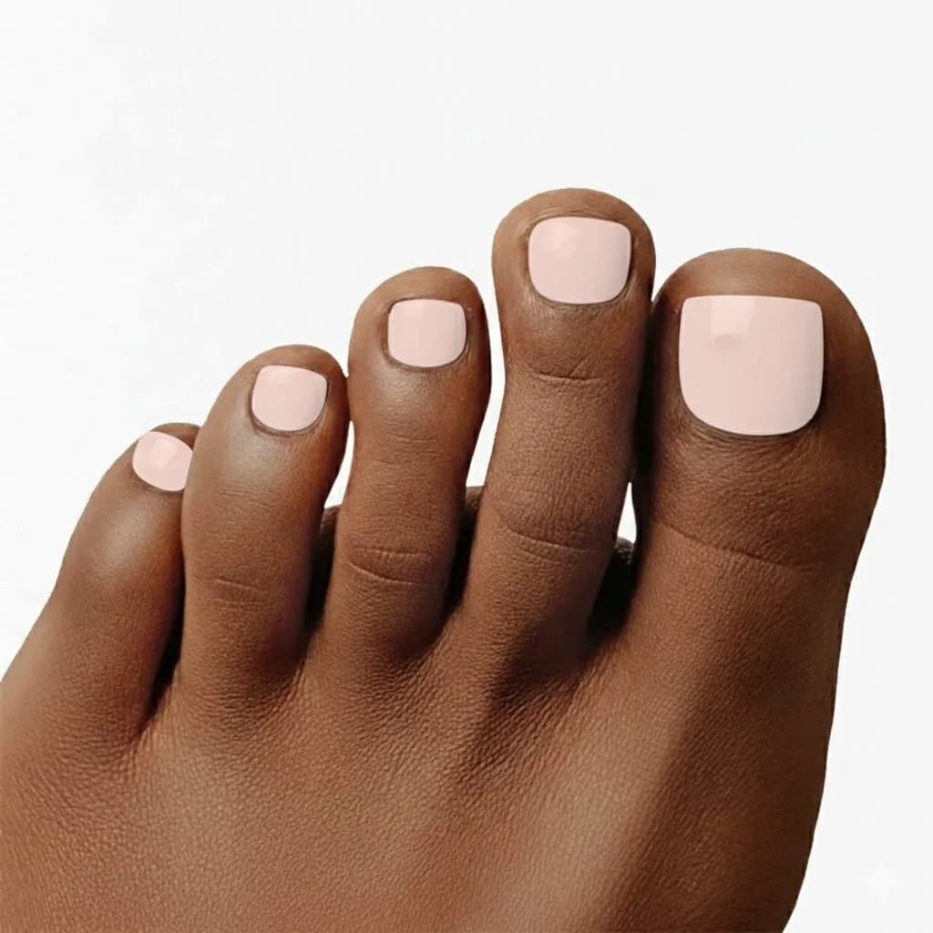Rose Pearl Semi-Cured Pedicure Gel Nail Strips