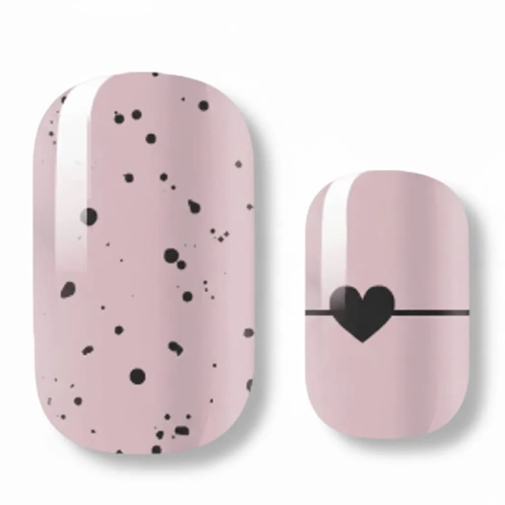 Speckled Hearts Nail Polish Strips Velvora
