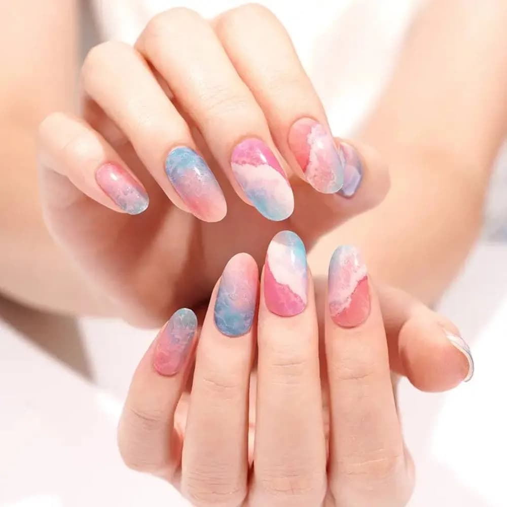 Sunset Waves – Semi-Cured Gel Nail Strips