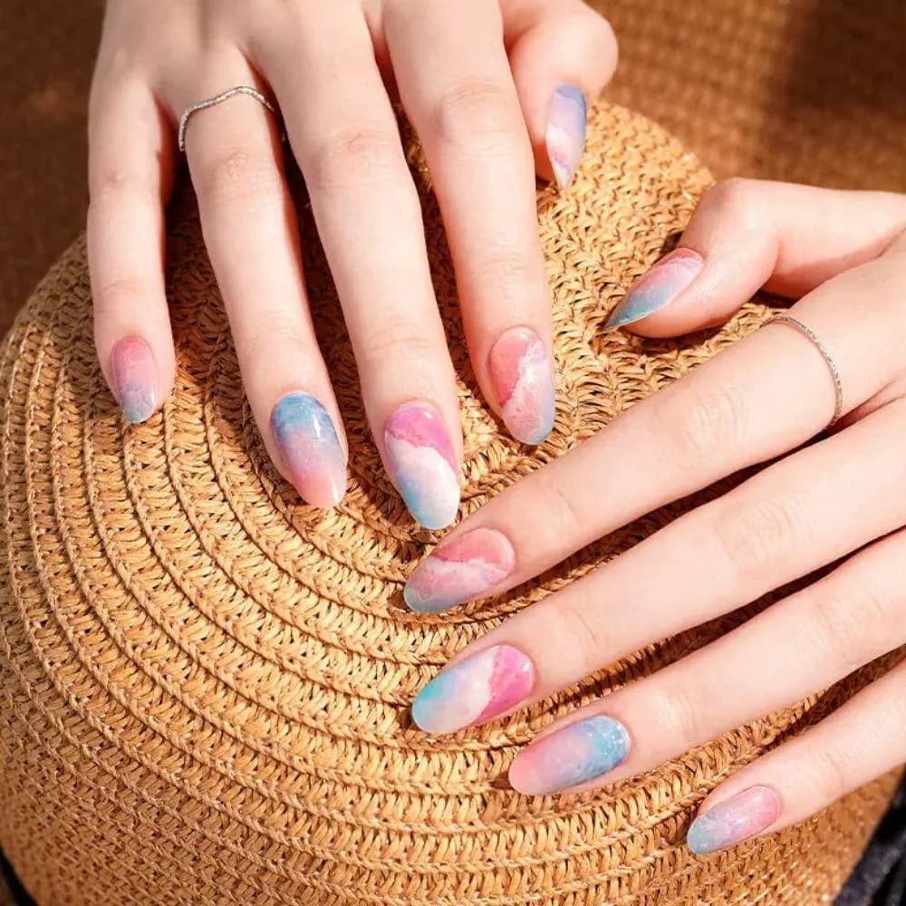 Sunset Waves – Semi-Cured Gel Nail Strips
