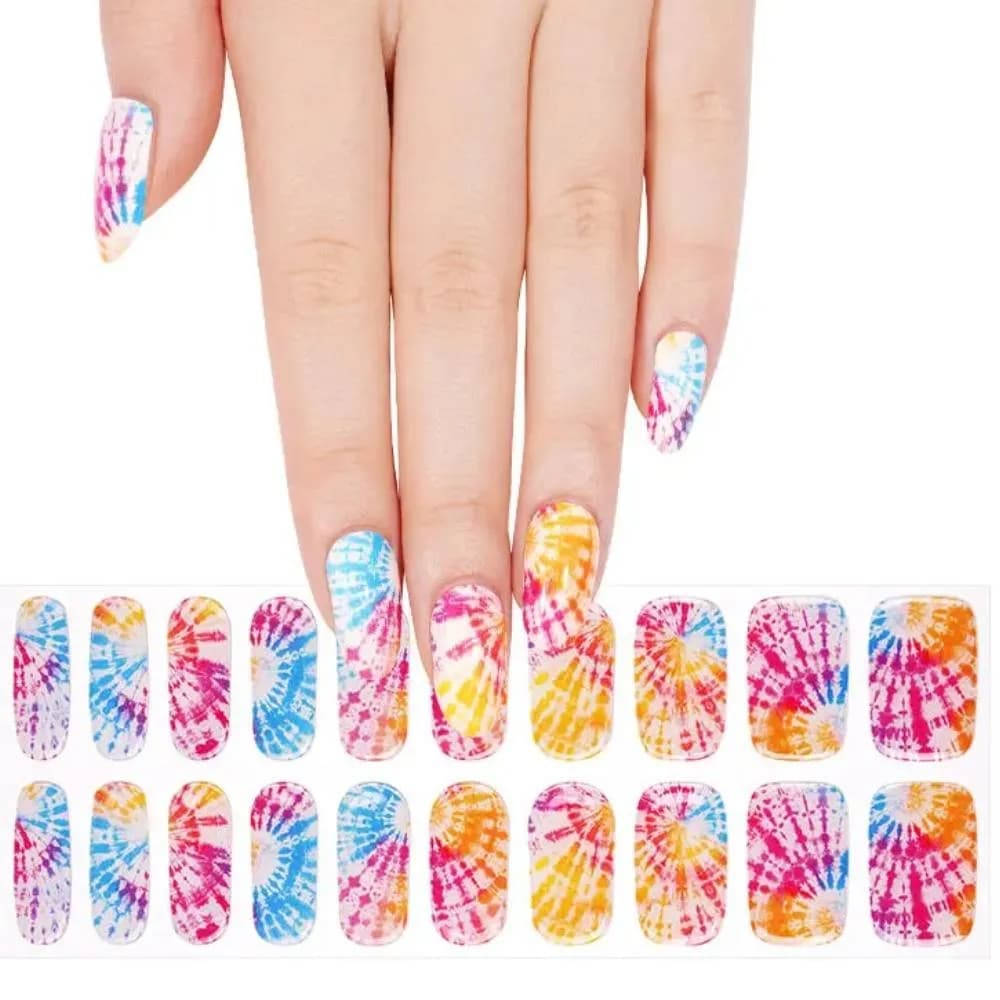 Tie-Dye – Semi-Cured Gel Nail Strips