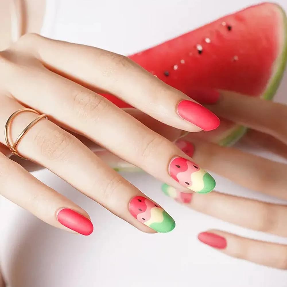 Wild Watermelon – Semi-Cured Gel Nail Strips