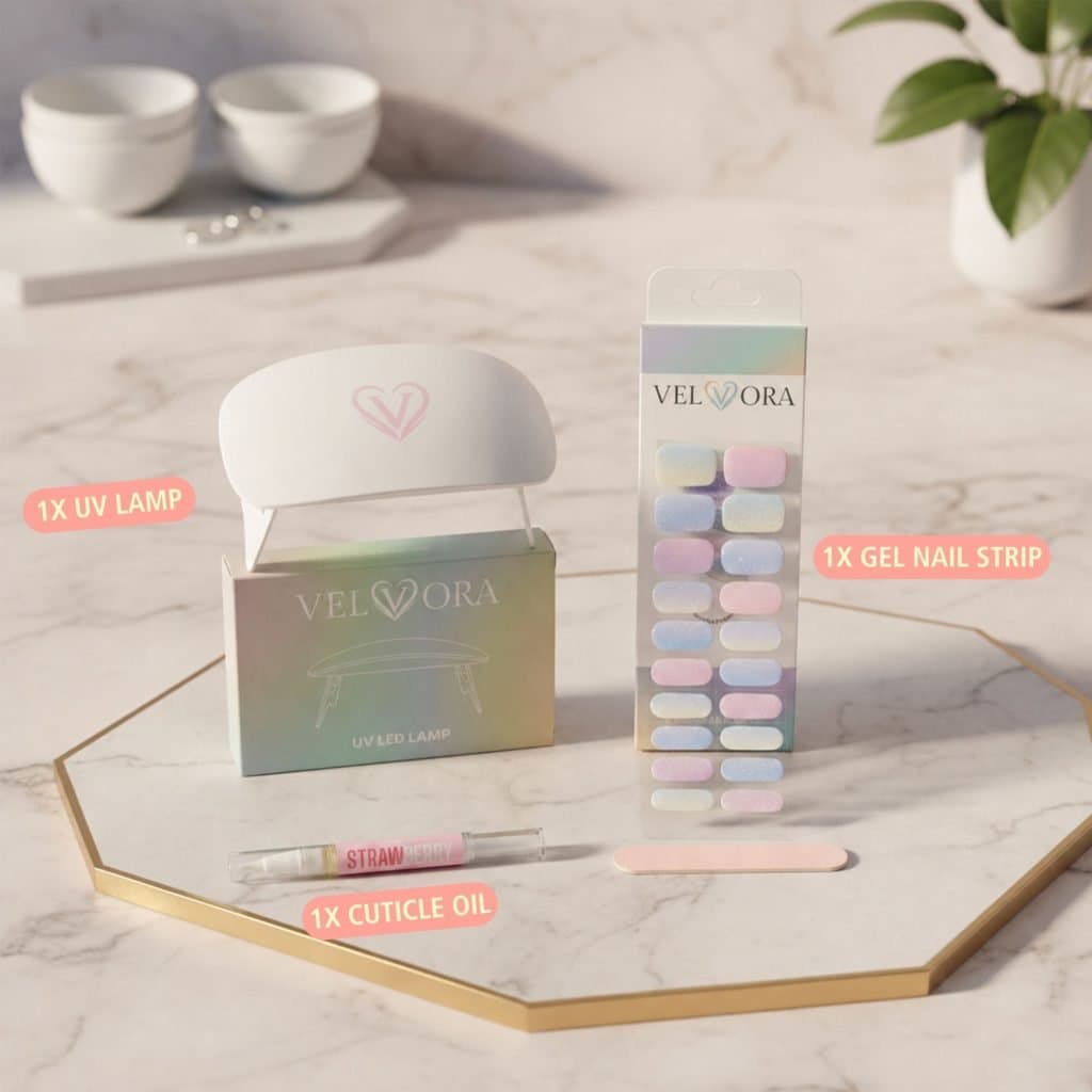 Velvora Starter Kit with 1 Gel Nail Strip