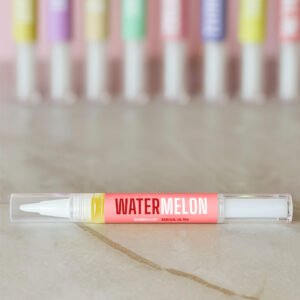 velvora watermelon cuticle oil pen – twist‑up coconut oil applicator hydrates cuticles and aids gel nail remover after wraps