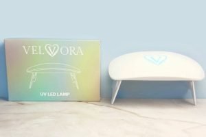Velvora UV/LED lamp curing gel nail strips — compact, portable design