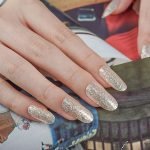 Champagne Sparkles - Semi-Cured Gel Nail Strips Lifestyle