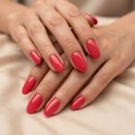 Classic Red Nail Polish Strips