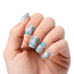 Crystal Blue - Semi-Cured Gel Nail Strips Velvora