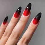 Dark Red Ombre - Semi-Cured Gel Nail Strips - Image 3