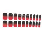 Dark Red Ombre - Semi-Cured Gel Nail Strips - Image 4