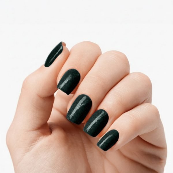 Emerald Twinkle - Semi-Cured Gel Nail Strips