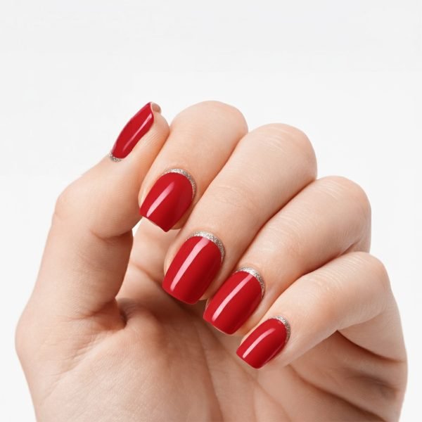 Gilded Rouge - Semi-Cured Gel Nail Strips Velvora