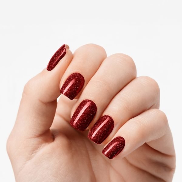 Glitter Rouge - Semi-Cured Gel Nail Strips
