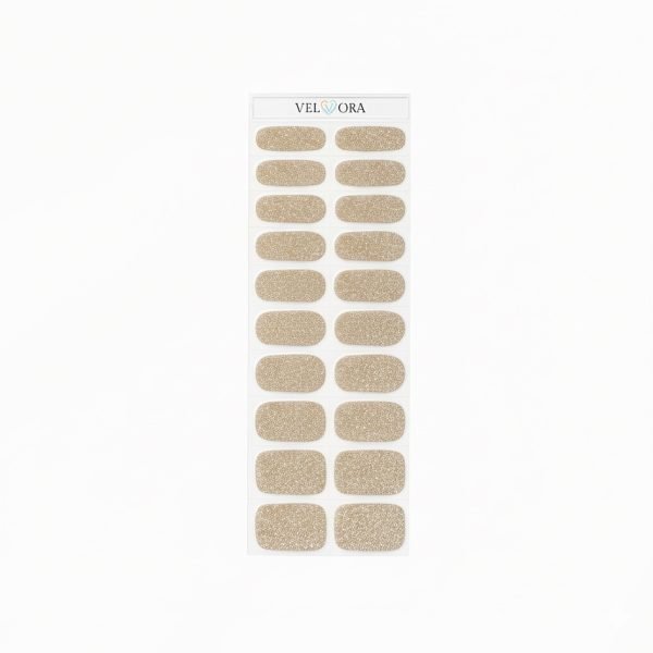Gold Rush Gel Nail Strips Velvora