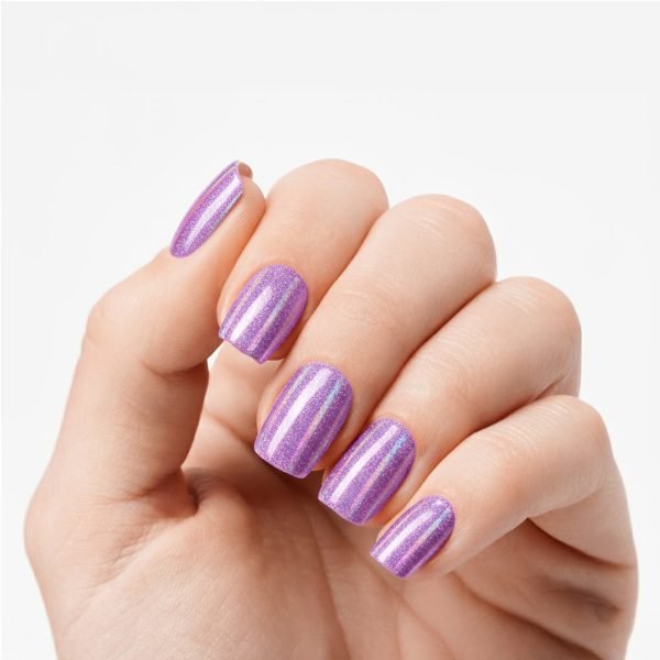 Holographic Amethyst - Semi-Cured Gel Nail Strips