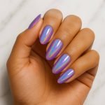 Holographic Amethyst - Semi-Cured Gel Nail Strips - Image 3
