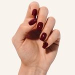 Deep Merlot Burgundy - Semi-Cured Gel Nail Strips - Image 3
