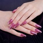 Metallic Pink Chrome Gel Nail Wraps