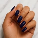 Midnight Navy - Semi-Cured Gel Nail Strips - Image 2
